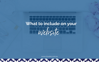 What to include on your website.