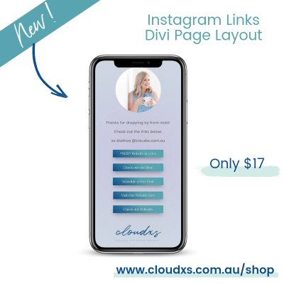 NEW - Instagram Links Divi Page Layout