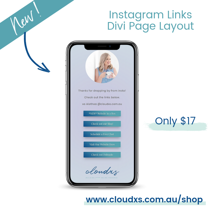 NEW - Instagram Links Divi Page Layout