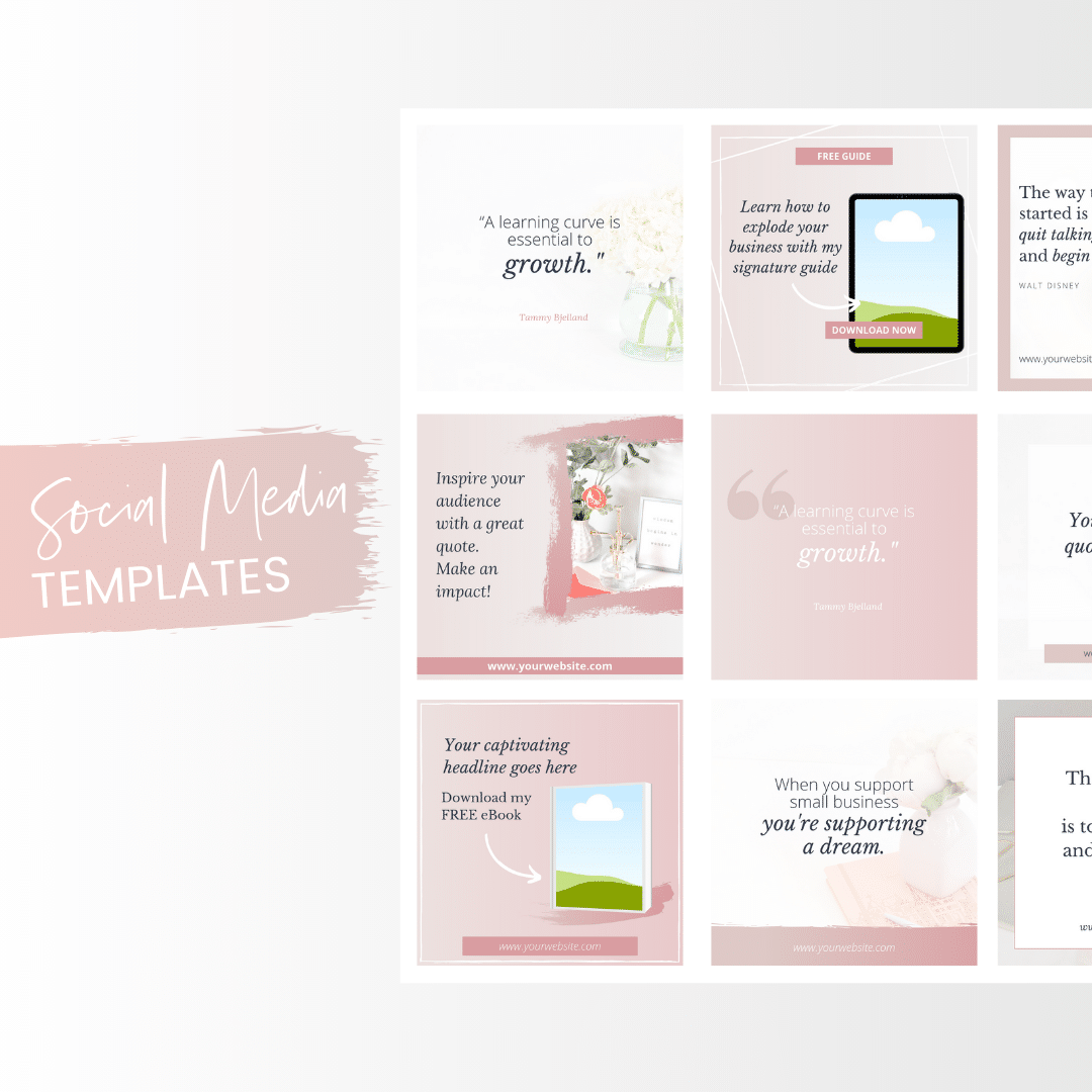 *Bundle* Classic Lady Boss Social Media + Pinterest Canva Templates - Image 3
