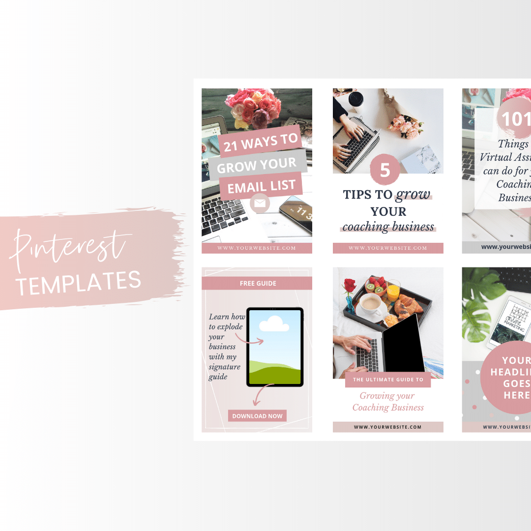*Bundle* Classic Lady Boss Social Media + Pinterest Canva Templates - Image 4