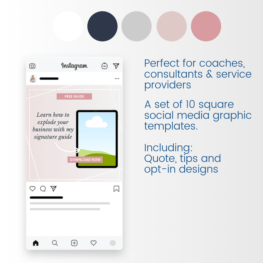 Classic Lady Boss Canva Templates - Image 2